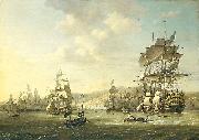 Nicolaas Baur The Anglo-Dutch fleet in the Bay of Algiers